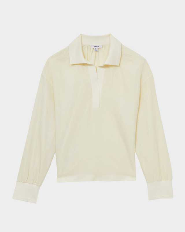 Isobel Collared High-Low Shirt